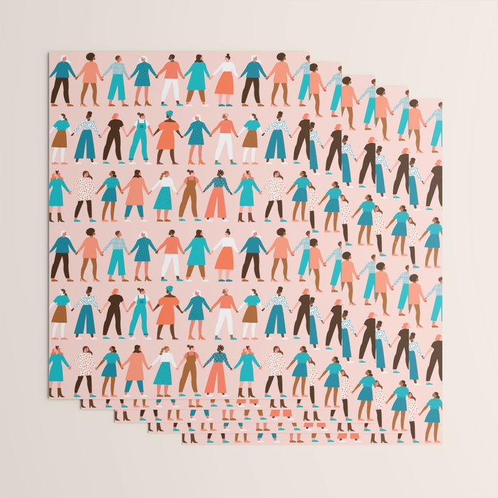 Women empower women feminist illustration collection. International womens day 8 of march graphic Wrapping Paper Gallery Image 3
