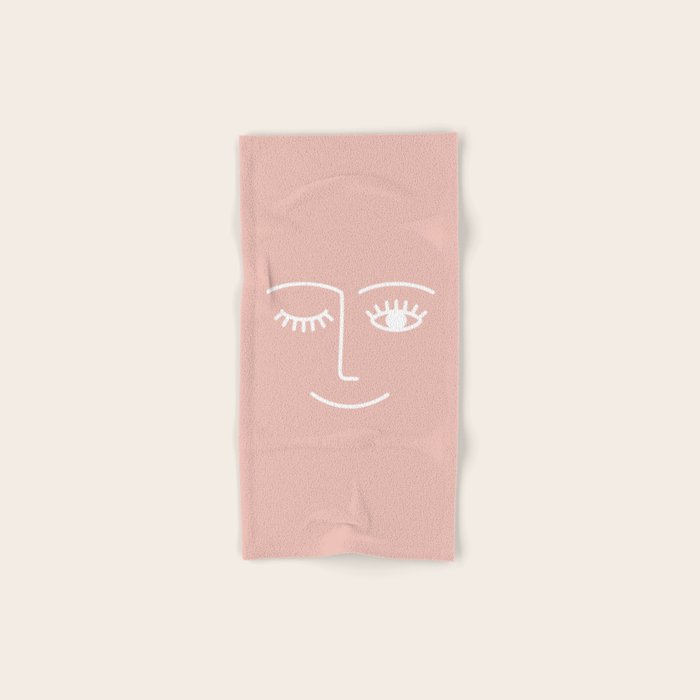Wink (Pink) Bath Towel Gallery Image 1