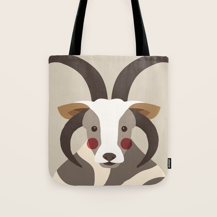 Jacob Sheep Animal Portrait Tote Bag Gallery Image 1