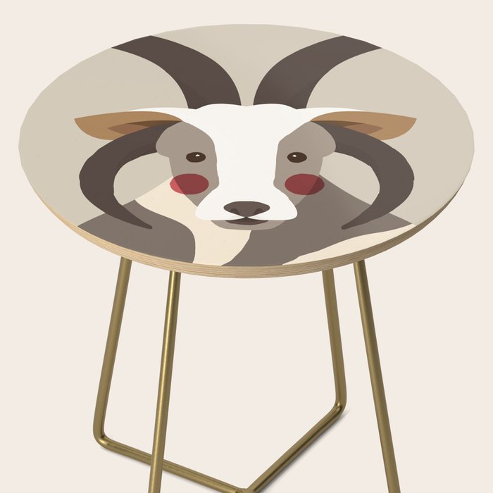 Jacob Sheep Animal Portrait Side Table Gallery Image 2