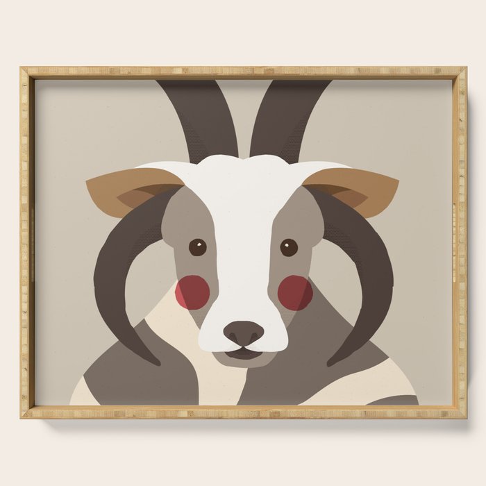 Jacob Sheep Animal Portrait Serving Tray Gallery Image 1