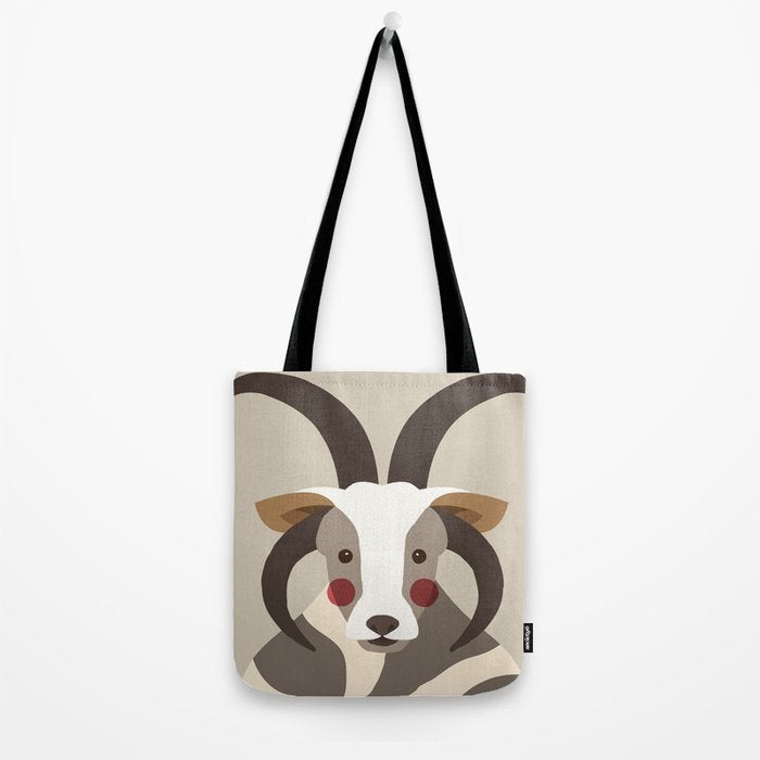 Jacob Sheep Animal Portrait Tote Bag Gallery Image 2