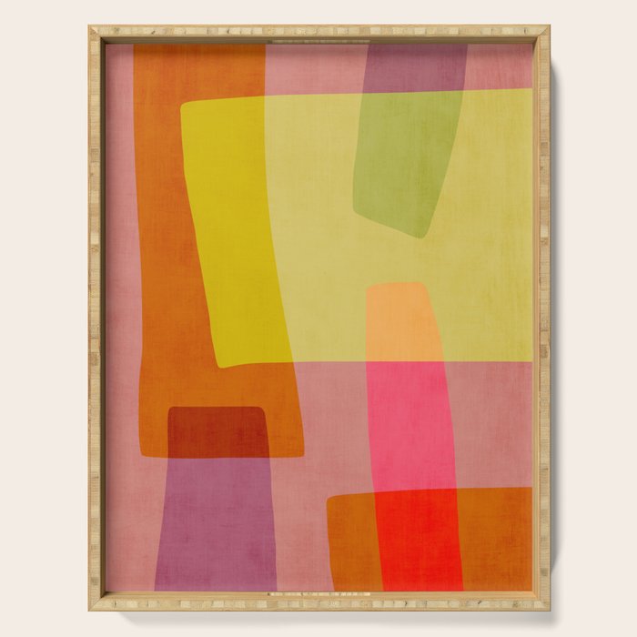 Mid-Century Modern Abstract Shapes I Serving Tray Gallery Image 1