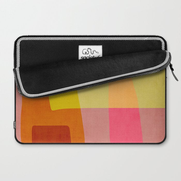 Mid-Century Modern Abstract Shapes I Laptop Sleeve Gallery Image 2
