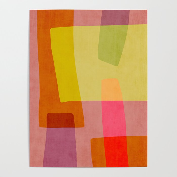 Mid-Century Modern Abstract Shapes I Poster Gallery Image 1