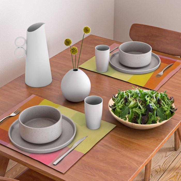 Mid-Century Modern Abstract Shapes I Placemat Gallery Image 2