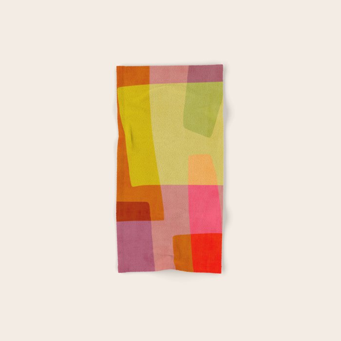 Mid-Century Modern Abstract Shapes I Bath Towel Gallery Image 1