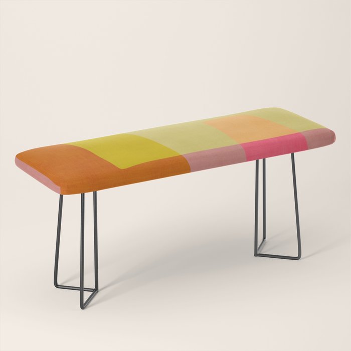 Mid-Century Modern Abstract Shapes I Bench Gallery Image 1