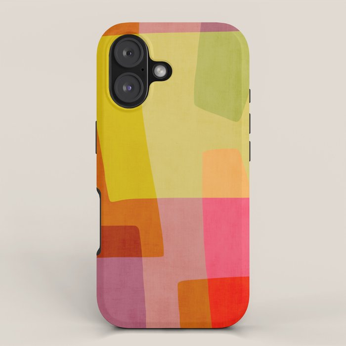Mid-Century Modern Abstract Shapes I iPhone Case Gallery Image 1