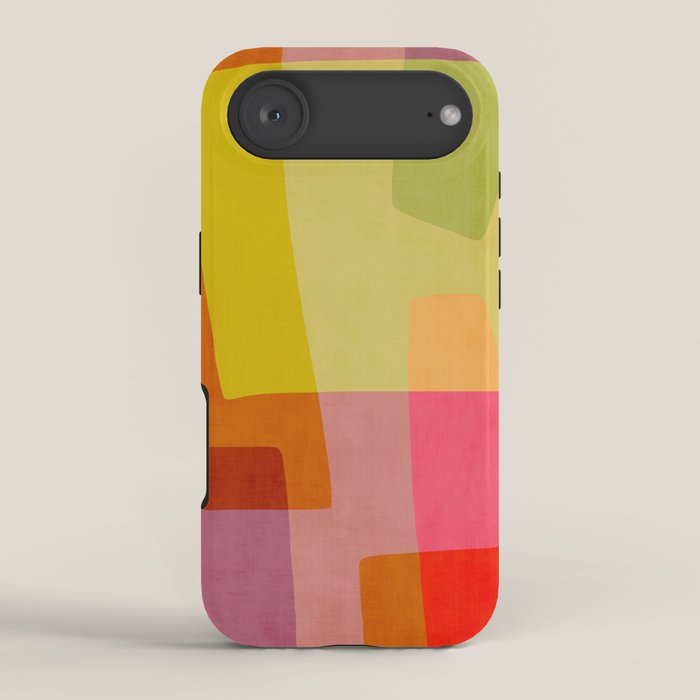 Mid-Century Modern Abstract Shapes I iPhone Case Gallery Image 2