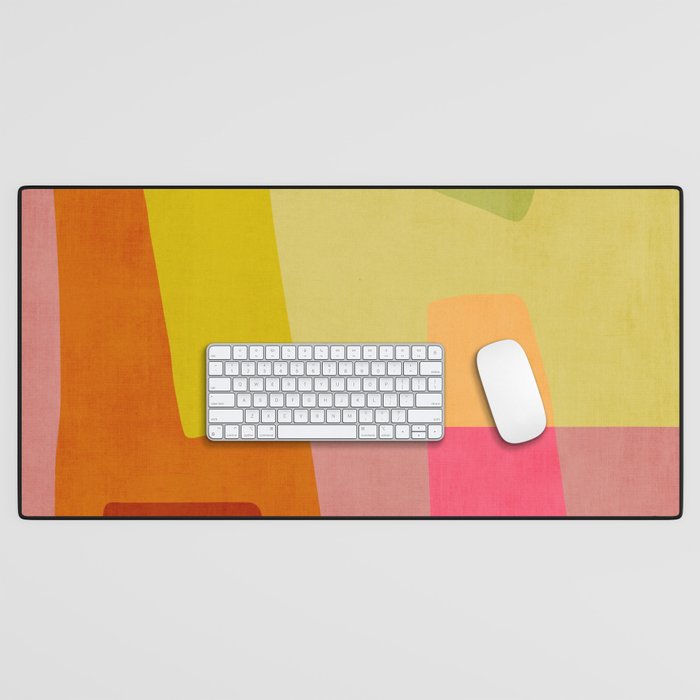 Mid-Century Modern Abstract Shapes I Desk Mat Gallery Image 1