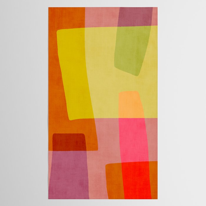 Mid-Century Modern Abstract Shapes I Tablecloth Gallery Image 2