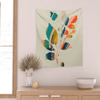 Colorful Poplar tree leaf Wall Tapestry Gallery Image 2