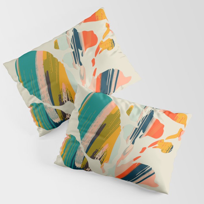 Colorful Poplar tree leaf Pillow Sham Gallery Image 3
