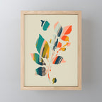 Colorful Poplar tree leaf Mini Art Print Gallery Image 1