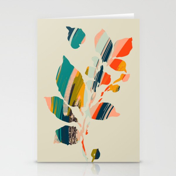 Colorful Poplar tree leaf Stationery Card Gallery Image 1