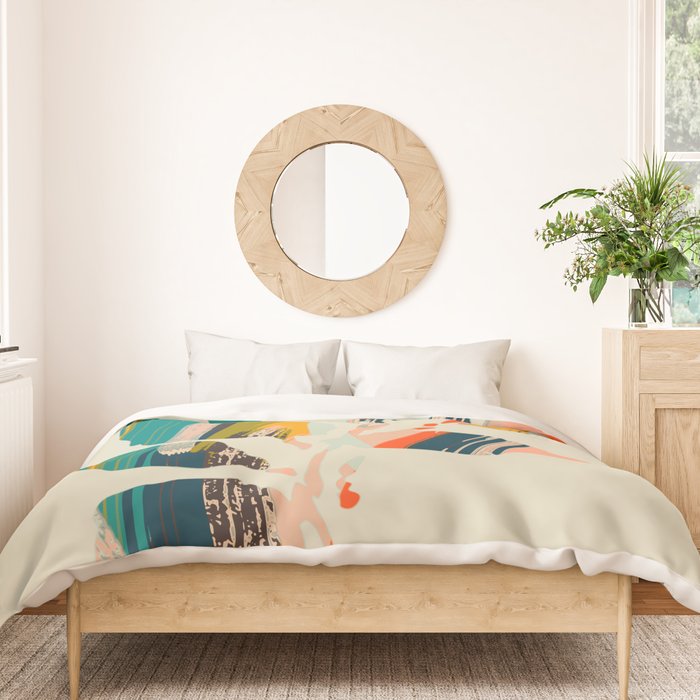 Colorful Poplar tree leaf Duvet Cover Gallery Image 3