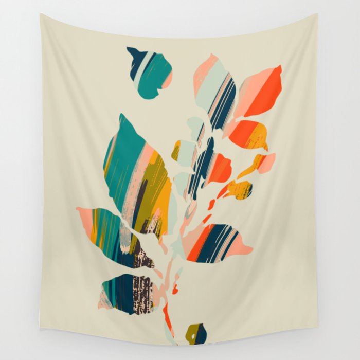 Colorful Poplar tree leaf Wall Tapestry Gallery Image 4