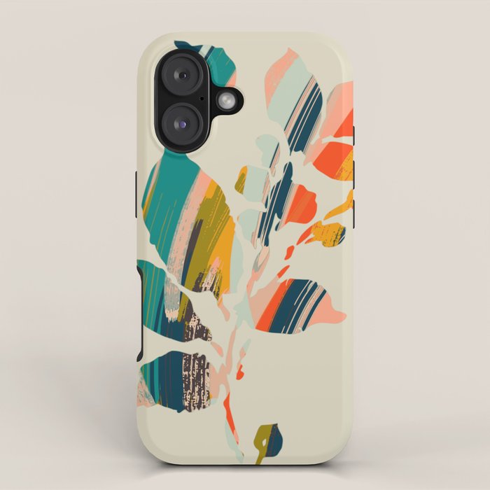 Colorful Poplar tree leaf iPhone Case Gallery Image 1