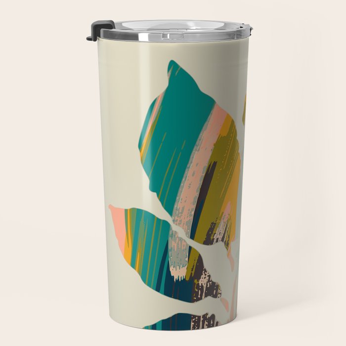 Colorful Poplar tree leaf Travel Mug Gallery Image 3