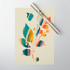 Colorful Poplar tree leaf Wrapping Paper Gallery Image 1