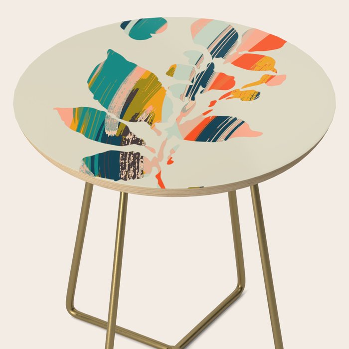 Colorful Poplar tree leaf Side Table Gallery Image 2