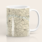 Vintage Map of London England (1901) Coffee Mug Gallery Image 1