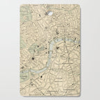 Vintage Map of London England (1901) Cutting Board Gallery Image 1