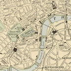 Vintage Map of London England (1901) Coffee Mug Gallery Image 2