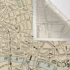Vintage Map of London England (1901) Wall Tapestry Gallery Image 3