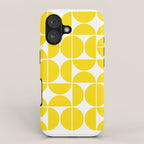 Mid Century Modern Geometric 04 Lemon Yellow iPhone Case Gallery Image 1