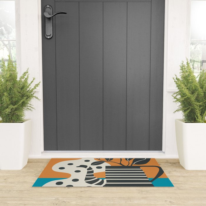 Teapot Garden 6 Welcome Mat Gallery Image 3