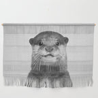 Otter - Black & White Wall Hanging Gallery Image 1