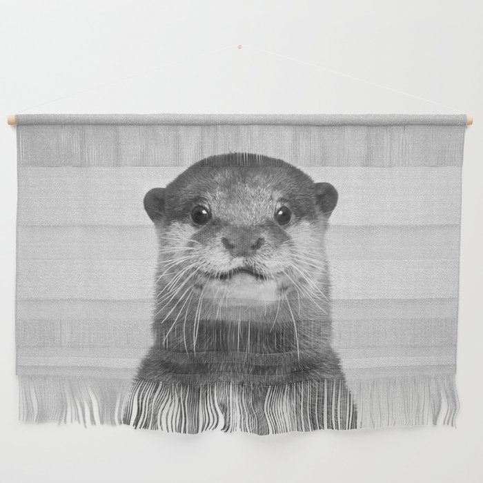 Otter - Black & White Wall Hanging Gallery Image 1