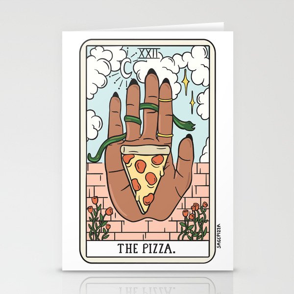 PIZZA READING (DARK) Stationery Card Gallery Image 1