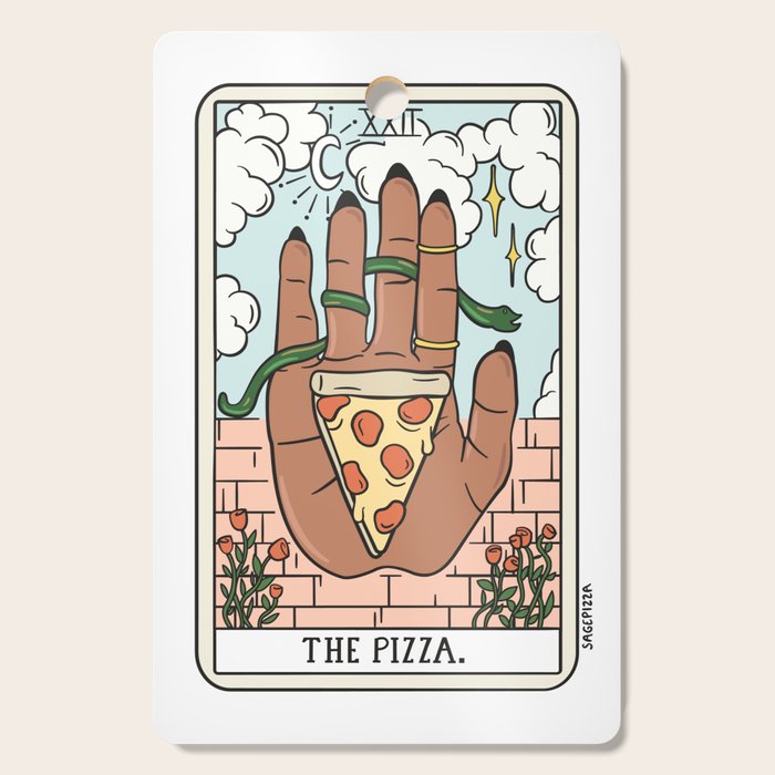 PIZZA READING (DARK) Cutting Board Gallery Image 1