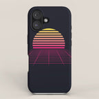 Retrowave sunset 2 / 80s - 90s Retro iPhone Case Gallery Image 1
