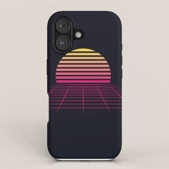 Retrowave sunset 2 / 80s - 90s Retro iPhone Case Gallery Image 1
