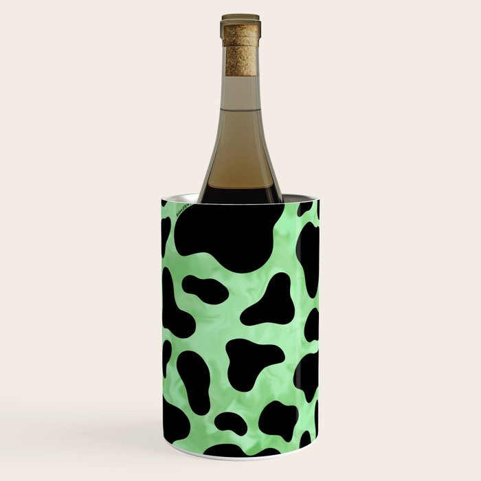 Mint Cow Print Wine Chiller Gallery Image 3