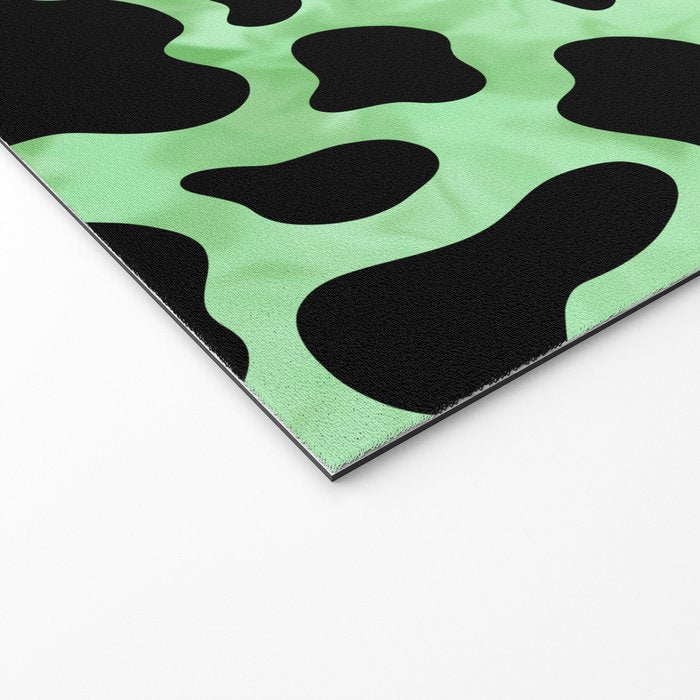 Mint Cow Print Welcome Mat Gallery Image 2