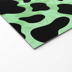 Mint Cow Print Welcome Mat Gallery Image 2
