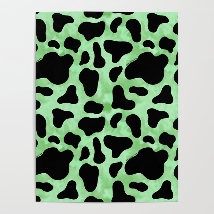 Mint Cow Print Poster Gallery Image 4