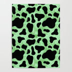 Mint Cow Print Poster Gallery Image 4