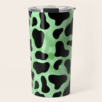 Mint Cow Print Travel Mug Gallery Image 1