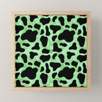 Mint Cow Print Mini Art Print Gallery Image 1