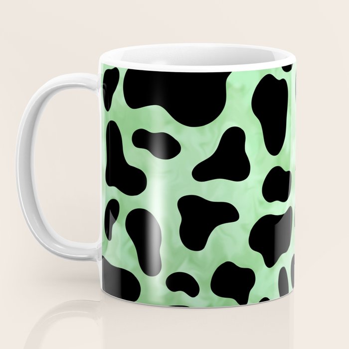 Mint Cow Print Coffee Mug Gallery Image 3