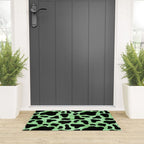 Mint Cow Print Welcome Mat Gallery Image 3