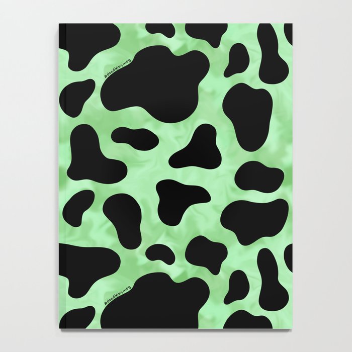 Mint Cow Print Notebook Gallery Image 4