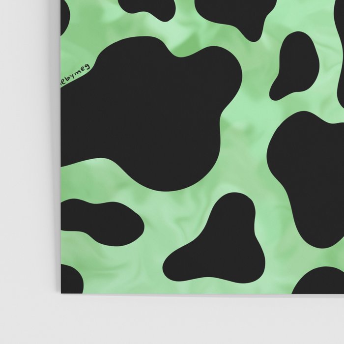 Mint Cow Print Poster Gallery Image 3