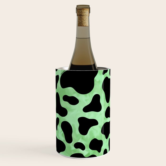 Mint Cow Print Wine Chiller Gallery Image 2